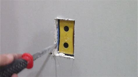 how to cut out electric box in plywood|cutting electrical outlet holes.